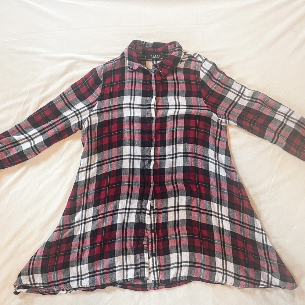 Akira Plaid Dress/Top Small